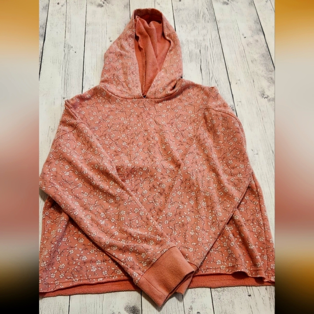 Old Navy 10/12 Floral Hooded Sweatshirt